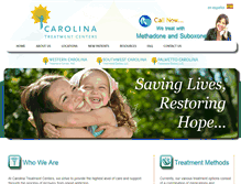 Tablet Screenshot of carolinatreatmentcenters.com